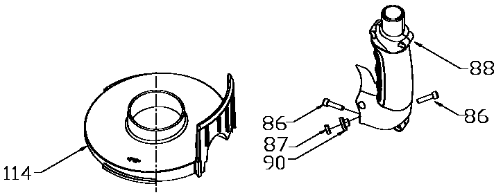 Grip Diagram and Parts List for 894PK Type 2 Porter Cable Leaf Blower / Vacuum